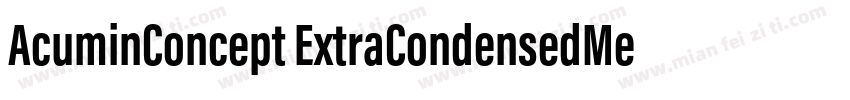 AcuminConcept ExtraCondensedMedium字体转换